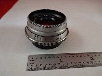 MICROSCOPE PART TESSAR BAUSCH LOMB OBJECTIVE LENS 72 mm OPTICS AS IS #Y7-H-95