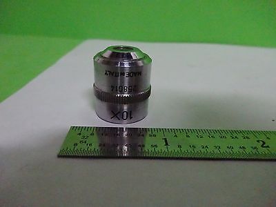 MICROSCOPE PART OBJECTIVE LENS OFFICINE GALILEO 10X ITALY OPTICS AS IS BIN#V7-37