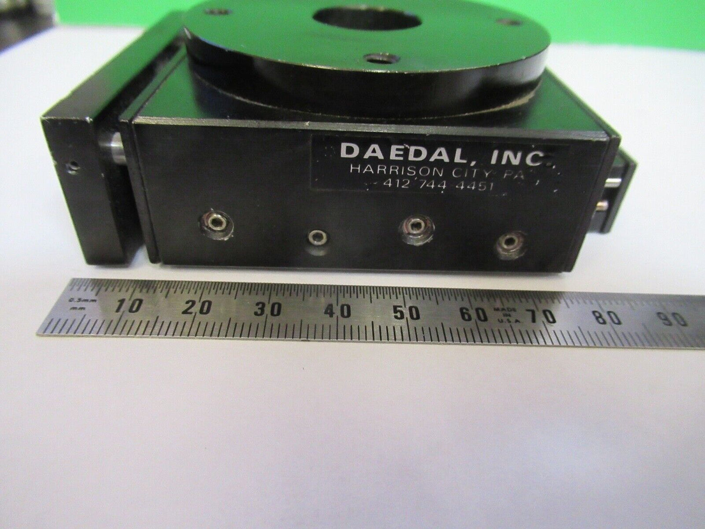 OPTICAL STAGE ROTARY DAEDAL LINEAR POSITIONING for OPTICS AS PIC A5-B-27