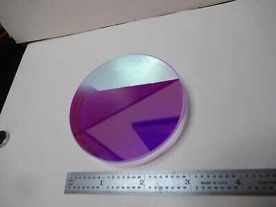 OPTICAL FLAT COATED 3" DIAMETER FUSED SILICA ZYGO OPTICS AS PICTURED &16-A-14