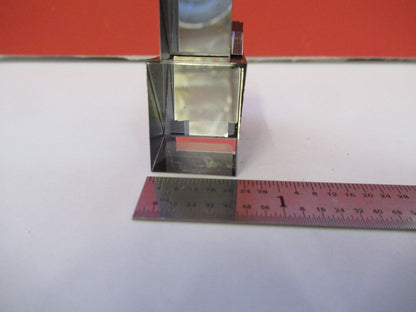 LEITZ WETZLAR GERMANY GLASS PRISM chip edge MICROSCOPE PART AS PICTURED H6-A-11