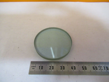 OPTICAL HEAT ABSORBING GLASS FILTER MICROSCOPE PART OPTICS AS PICTURED &P2-A-56