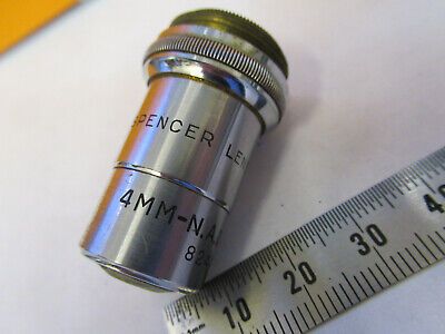 VINTAGE SPENCER 44X LENS OBJECTIVE OPTICS MICROSCOPE PART AS PICTURED P4-A-87