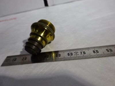 ANTIQUE 1880's BRASS MATTHEWS LONDON OBJECTIVE OPTICS MICROSCOPE PART &96-05