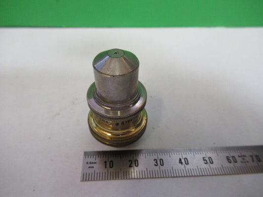 ANTIQUE BAUSCH LOMB BRASS OBJECTIVE 1.9mm MICROSCOPE PART AS PICTURED #R9-B-16