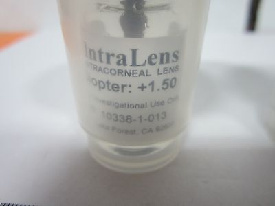 OPTICAL LOT 2 EA INTRALENS INTRACORNEAL LENS FOR RESEARCH ONLY OPTICS BIN#J6-13