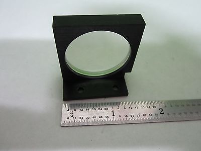 OPTICAL MICROSCOPE MOUNTED BI CONVEX LENS or LASER OPTICS BIN#V3-13