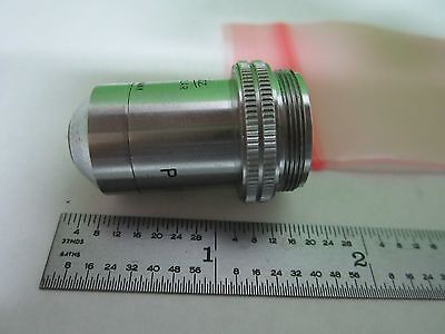 MICROSCOPE PART OBJECTIVE LEITZ GERMANY 10X P OPTICS AS IS BIN#K7-F-18