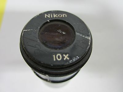 FOR PARTS NIKON MICROSCOPE EYEPIECE 10X AS IS OPTICS BIN#8X-T-19