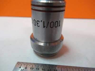 VINTAGE OBJECTIVE CBS 100X OPTICS MICROSCOPE PART AS PICTURED &7B-B-140