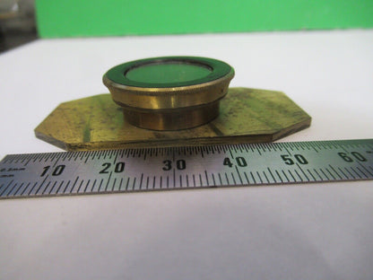 ANTIQUE BRASS COMPRESSORIUM SLIDE STAGE UK MICROSCOPE PART F8-B-06