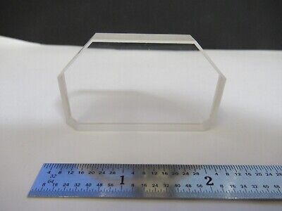 OPTICAL THICK TRUNCATED GLASS BK7 WINDOW OPTICS AS PICTURED &W2-B-17