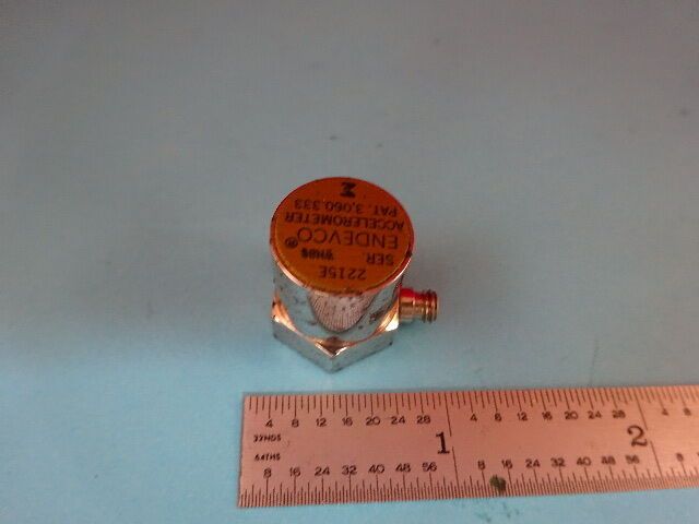 MEGGITT ENDEVCO ACCELEROMETER MODEL 2215E VIBRATION SENSOR AS IS #AV-16