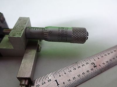 OPTICAL POSITIONING DEL-TRON + STARRETT MICROMETER for optics AS IS  BIN#Y7-H-06