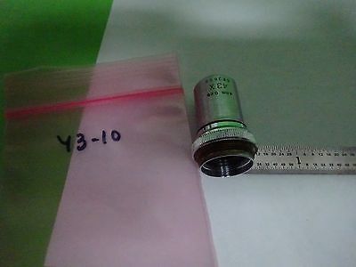 MICROSCOPE PART OBJECTIVE BAUSCH LOMB 43X OPTICS AS IS #Y3-10