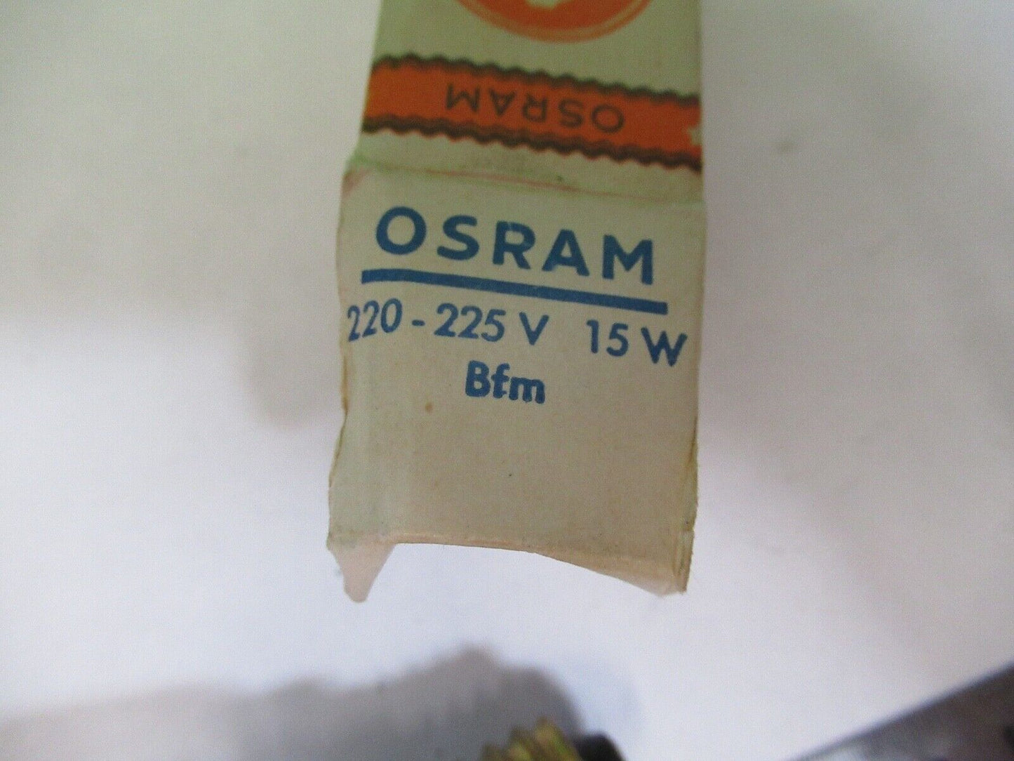 Bfm 220v 15w ERNST LEITZ GERMANY OSRAM LAMP MICROSCOPE PART AS PICTURED 18-FT-17