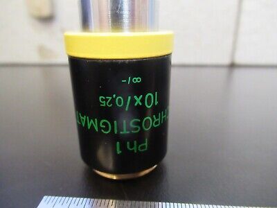 ZEISS OBJECTIVE ACHROSTIGMAT 10X 440131 MICROSCOPE PART AS PICTURED &5M-A-26