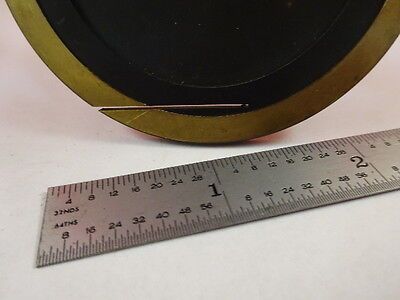 BRASS PLATE STAGE METALLOGRAPH MICROSCOPE PART &33-A-117