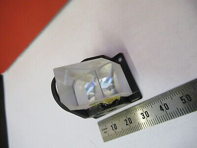 OPTICAL GLASS PRISM MICROSCOPE PART OPTICS AS PICTURED #82-A-15