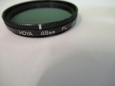 OPTICAL HOYA POLARIZER LENS 48mm POL OPTICS AS PICTURED &79-A-20