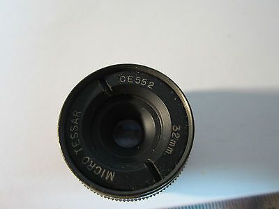 MICROSCOPE PART OBJECTIVE BAUSCH LOMB MICRO TESSAR 32 mm OPTICS BIN#24-57-2