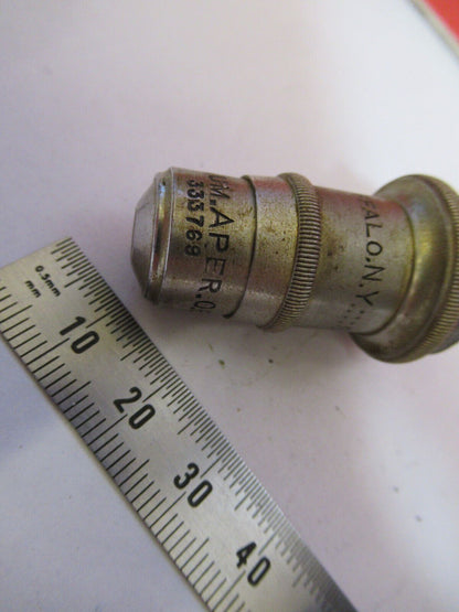 ANTIQUE  SPENCER 44X  OBJECTIVE MICROSCOPE PART AS PICTURED #R3-C-62