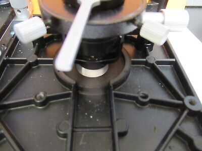 LEITZ GERMANY STAGE TABLE XY MICROMETER MICROSCOPE PART AS PICTURED &14-FT-30