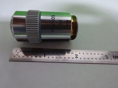 MICROSCOPE LEITZ GERMANY OBJECTIVE HL 50X PLAN INFINITY OPTICS AS IS BIN#72-53