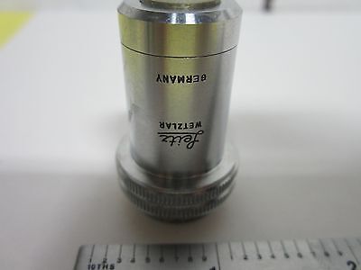 MICROSCOPE PART OBJECTIVE LEITZ GERMANY 10X OPTICS BIN#H6-07