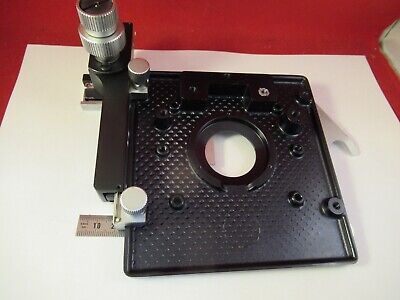 LEITZ GERMANY HM-LUX STAGE TABLE MICROSCOPE PARTS OPTICS AS PICTURED &8-A-51