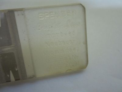 MICROSCOPE AO AMERICAN OPTICS SPENCER SLIDE NEWBAUER 1/10 DEEP AS IS BIN#T7-45