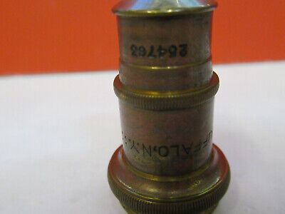 ANTIQUE BRASS SPENCER OBJECTIVE 44X LENS MICROSCOPE PART AS PICTURED &F6-B-121