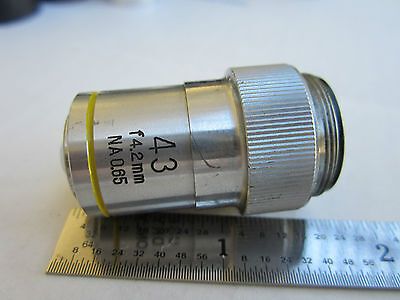 OPTICAL MICROSCOPE PART OBJECTIVE SPI JAPAN 43X OPTICS AS IS DWR#02