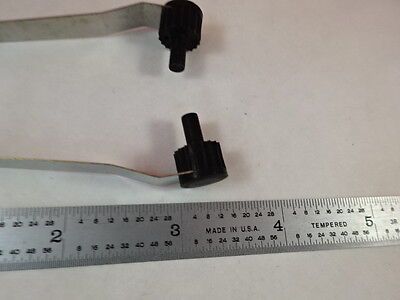 CLIPS to hold SPECIMEN onto MICROSCOPE TABLE PART AS PICTURED &S4-C-18