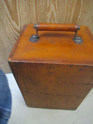 ANTIQUE EMPTY WOOD CASE WATSON UK RARE MICROSCOPE PART AS PICTURED &TB-5