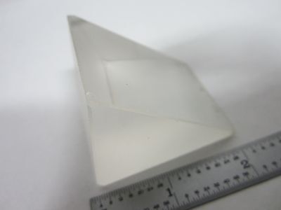 OPTICAL PRISM FROSTED, BUT ONE SIDE POLISHED ?? OPTICS DWR#3-D-15