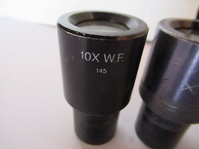 FOR PARTS LOT 4 EA AO + BAUSCH EYEPIECES OCULAR MICROSCOPE PART OPTICS #60-A-10