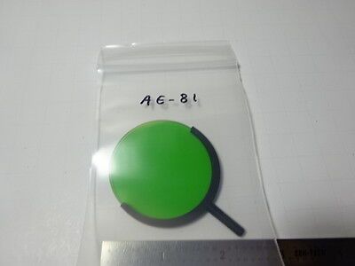 MICROSCOPE PART LEITZ GERMANY GREEN PANCHROM FILTER OPTICS AS IS B#AE-81