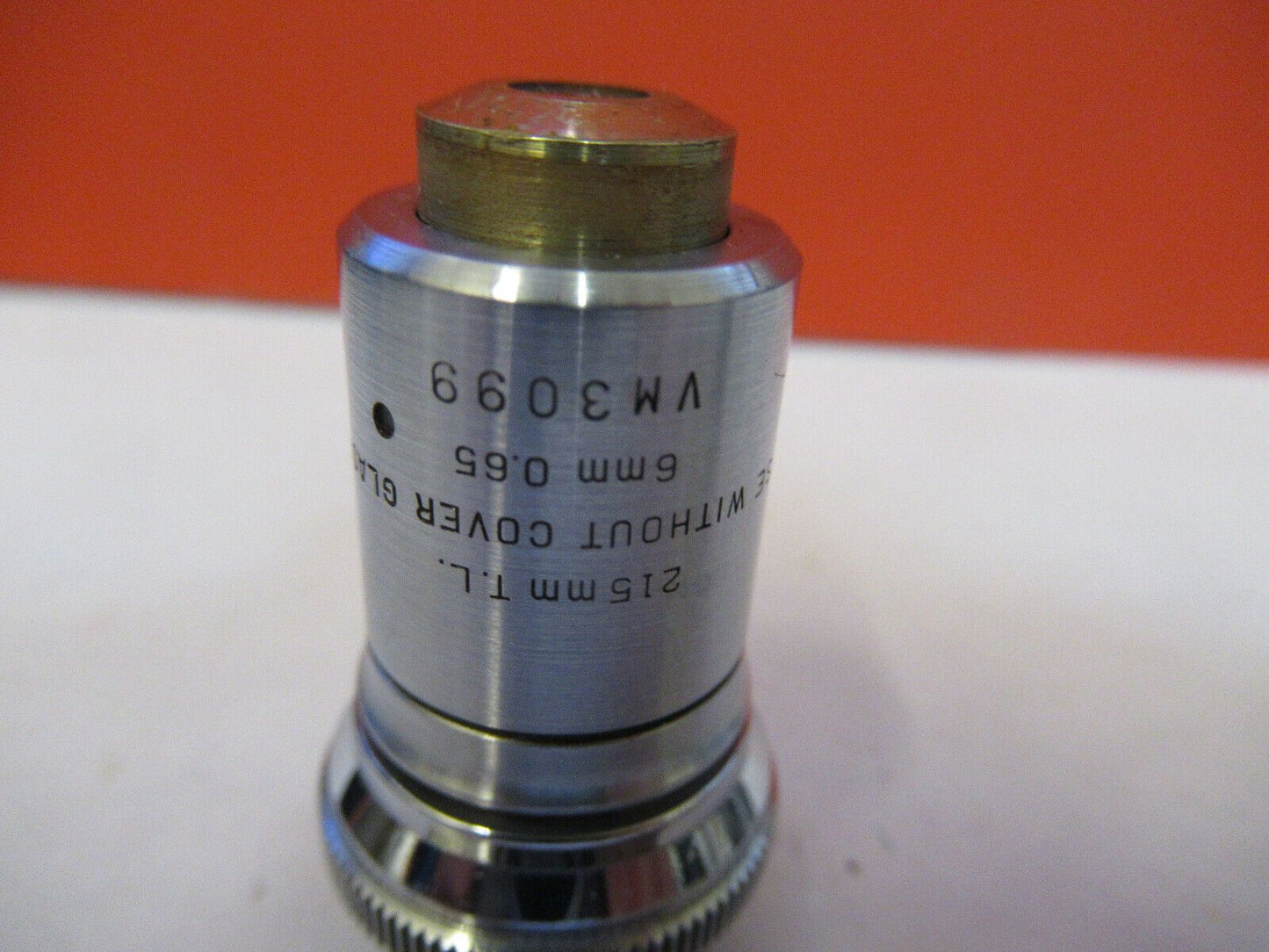 BAUSCH LOMB 6mm OBJECTIVE LENS MICROSCOPE PART AS PICTURED &8Z-A-19