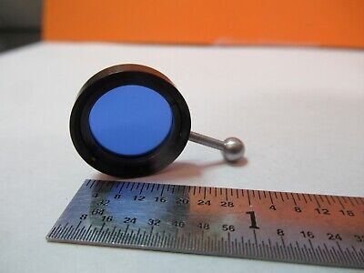 UNITRON MOUNTED BLUE GLASS FILTER MICROSCOPE PART OPTICS AS PICTURED &7B-B-189