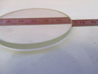 OPTICAL GLASS STAGE PLATE MICROSCOPE PART OPTICS AS PICTURED #93-A-32