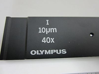 OLYMPUS MICROSCOPE SLIDE AH2-SLM10 FILTER OPTICS BIN#54-08