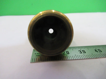 ANTIQUE BRASS OBJECTIVE C. BAKER LONDON UK MICROSCOPE PART AS PICTURED Z7-A-47