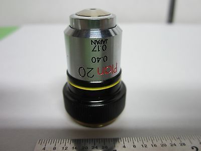 MICROSCOPE OBJECTIVE OLYMPUS MPLAN 20X OPTICS #5K-H-22