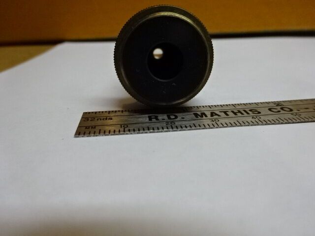 MICROSCOPE PART OBJECTIVE OLYMPUS HI 100X FAIR OPTICS AS IS #81-49