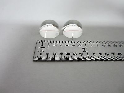 LOT 2 EA OPTICAL PLANO CONVEX LENSES LASER OPTICS AS IS BIN#L1-18