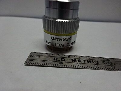 MICROSCOPE PART OBJECTIVE LEITZ GERMANY NPL 10X INFINITY OPTICS AS IS #84-24