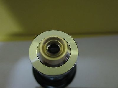 MICROSCOPE PART OBJECTIVE OLYMPUS 10X OPTICS AS IS BIN#34-T-17