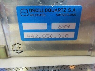 OSCILLOQUARTZ SWISS HIGH VOLTAGE POWER SUPPLY CESIUM CLOCK AS PICTURED #P7-A-03