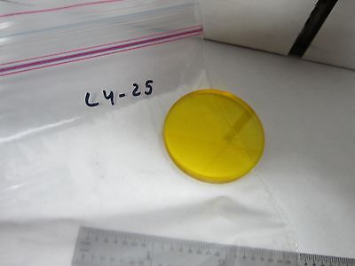 OPTICAL YELLOW FILTER LASER OPTICS AS IS BIN#L4-25